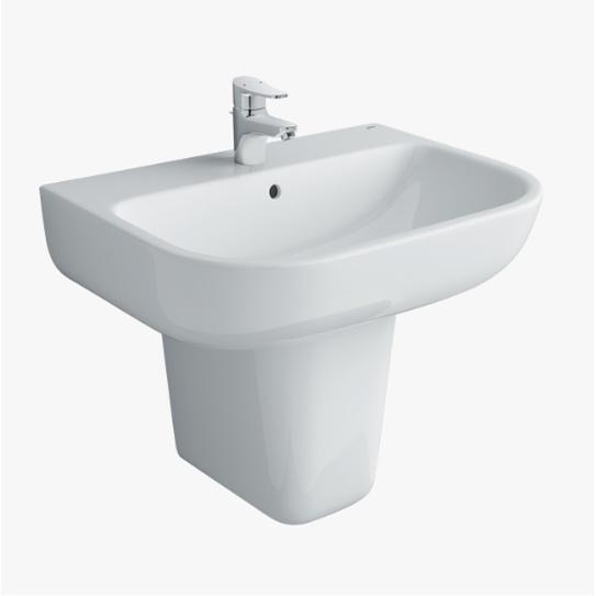 Chân chậu rửa mặt lavabo Inax L-298VC. Với thiết kế gọn , nhẹ, chân ngắn lửng -Vật liệu xây dựng Big H