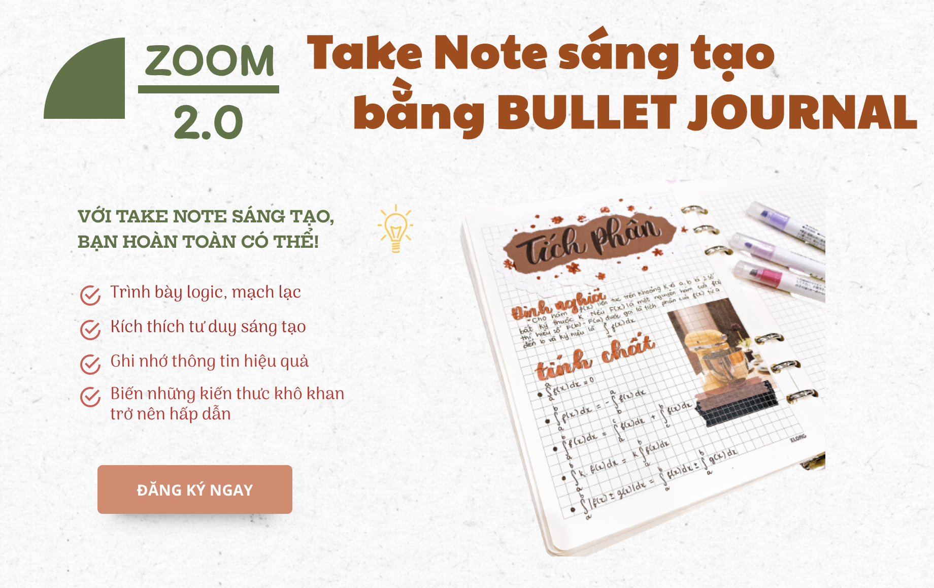 Hình ảnh WeStudy - Khóa học sáng tạo sổ tay bằng Bullet Journal