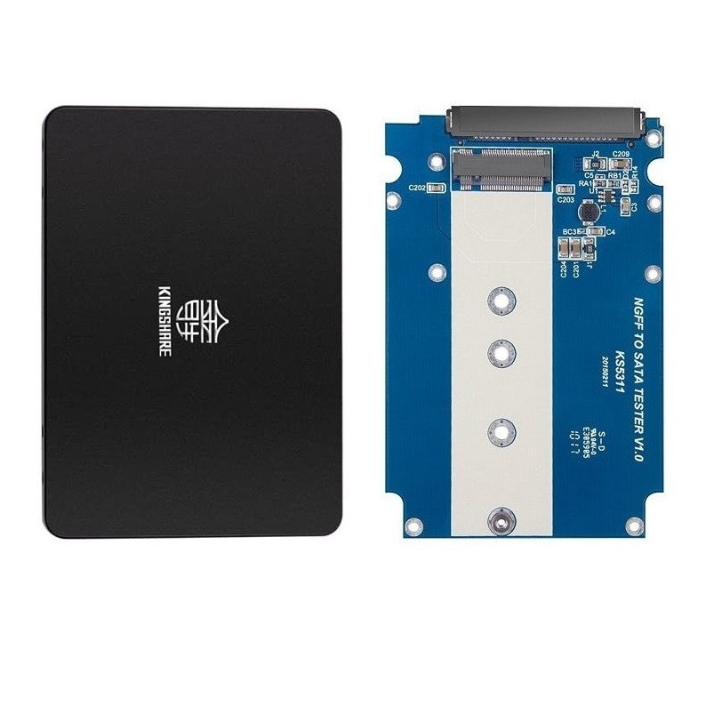 Box Kingshare Chuyển Đổi SSD M2 SATA sang chuẩn SATA III 2.5&quot; (MÀU NGẪU NHIÊN) - Hàng Nhập Khẩu