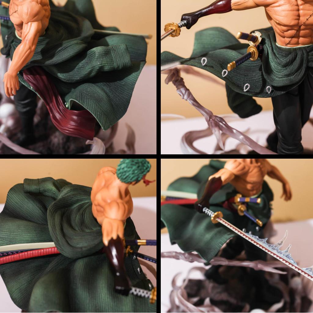 Mô Hình Zoro Sử Dụng Enma Siêu Ngầu 28cm 2 Đầu 2 Tay Mô Hình One Piece Cao Cấp, Figure Mô Hình Anmie One Piece Luffy Vu