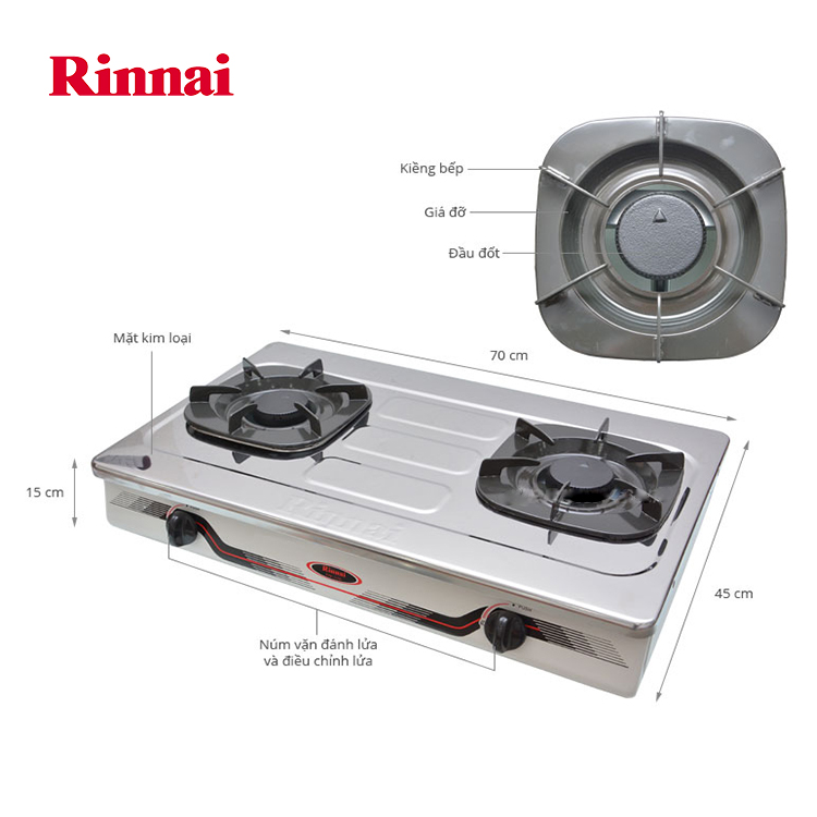 Bộ kiềng bếp gas đa năng Redhome - Hàng chính hãng