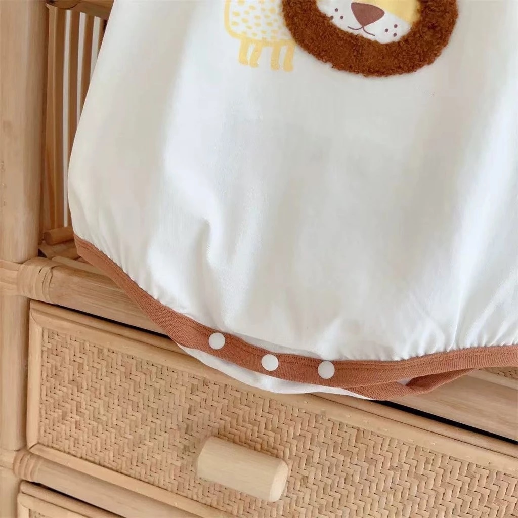 Body Tay Ngắn Họa Tiết Sử Tử Cho Bé Trai Sơ Sinh 1 2 Tuổi Từ 5-13kg Dành Cho Bé Trai