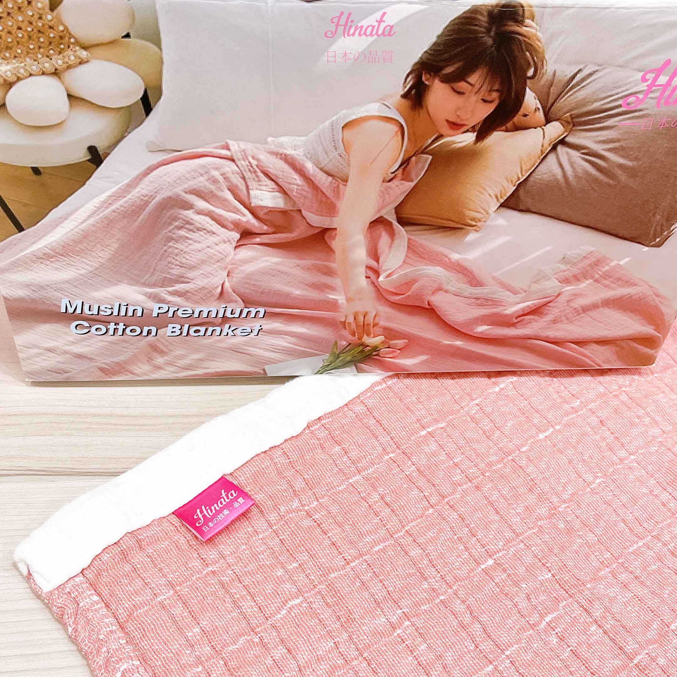 Khăn mền bông cao cấp cho mẹ KM01 chất liệu Muslin Hinata - Nội địa Nhật