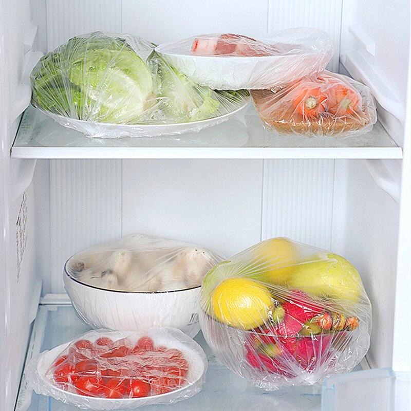 100Pcs Disposable Fresh-keeping Bag Food Covers Fruit Storage Bag Packaging Plastic Bags Kitchen Fresh Keeping Food Saver Bag