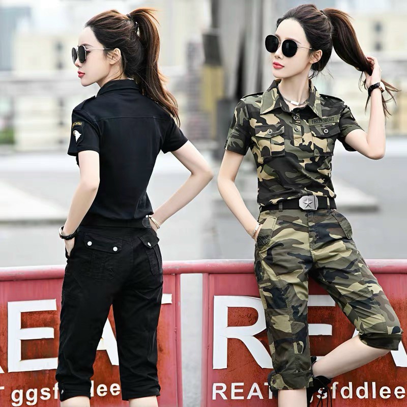 COMBO BỘ LÍNH NỮ HÀNG QUẢNG CHÂU THỜI TRANG PHONG CÁCH LÍNH
