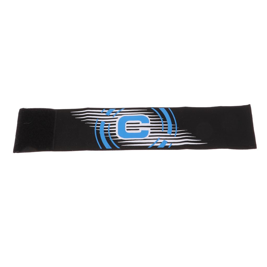 3-5pack Captain Armband Football Soccer Sports Adjustable Arm Bands Black