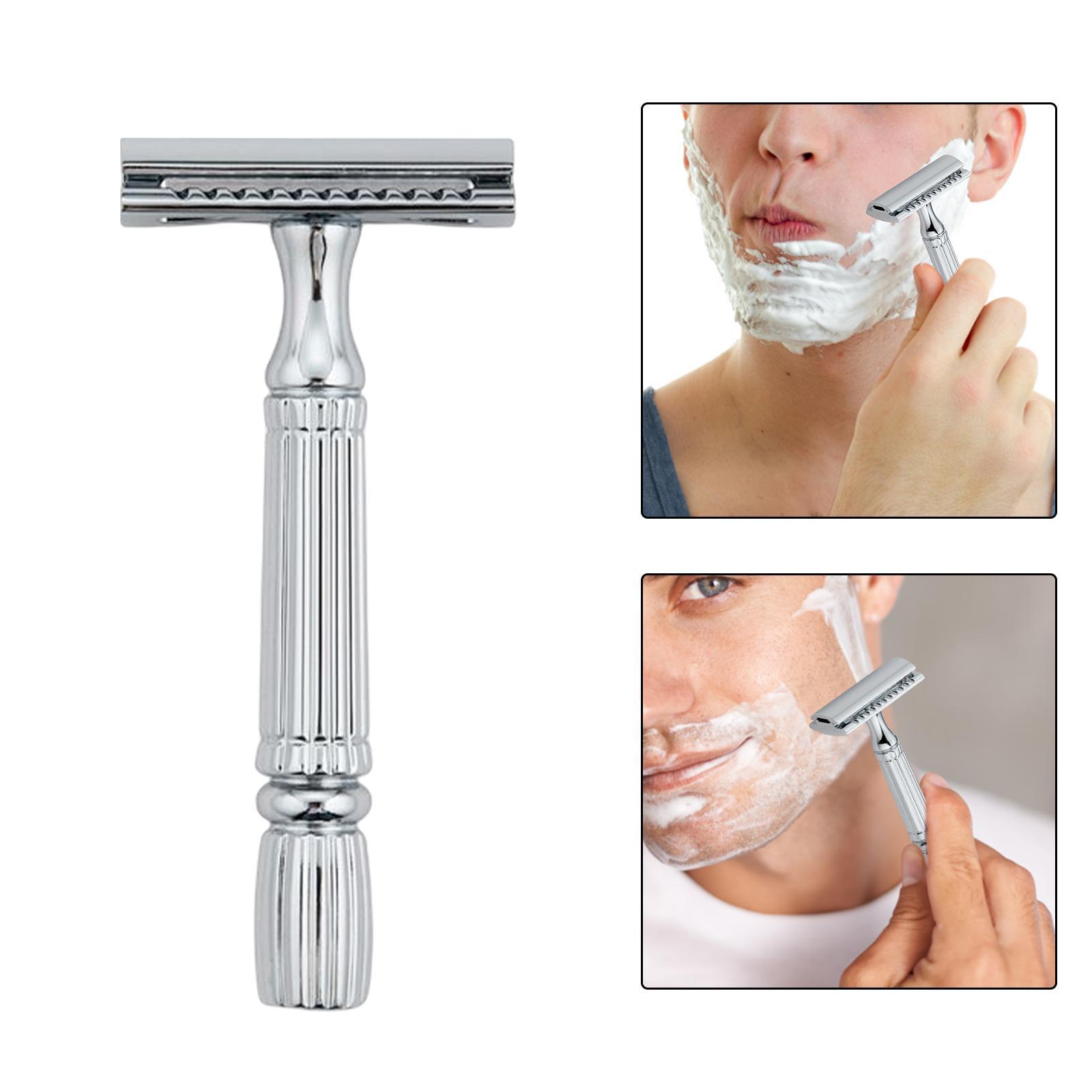 Double Edge    Shaving with 5Pcs Stainless Steel