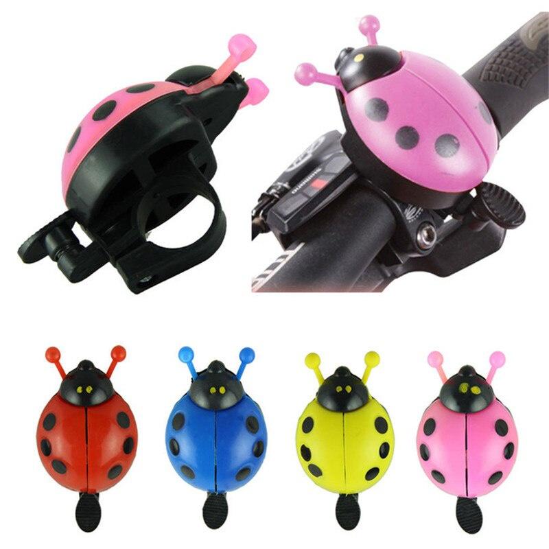 Bicycle Bell Kids Lovely Cartoon Beetle Ladybug Cycling Bike Handlebar Alarm Ring Bell Safety Warning Louldy Bicycle Accessories