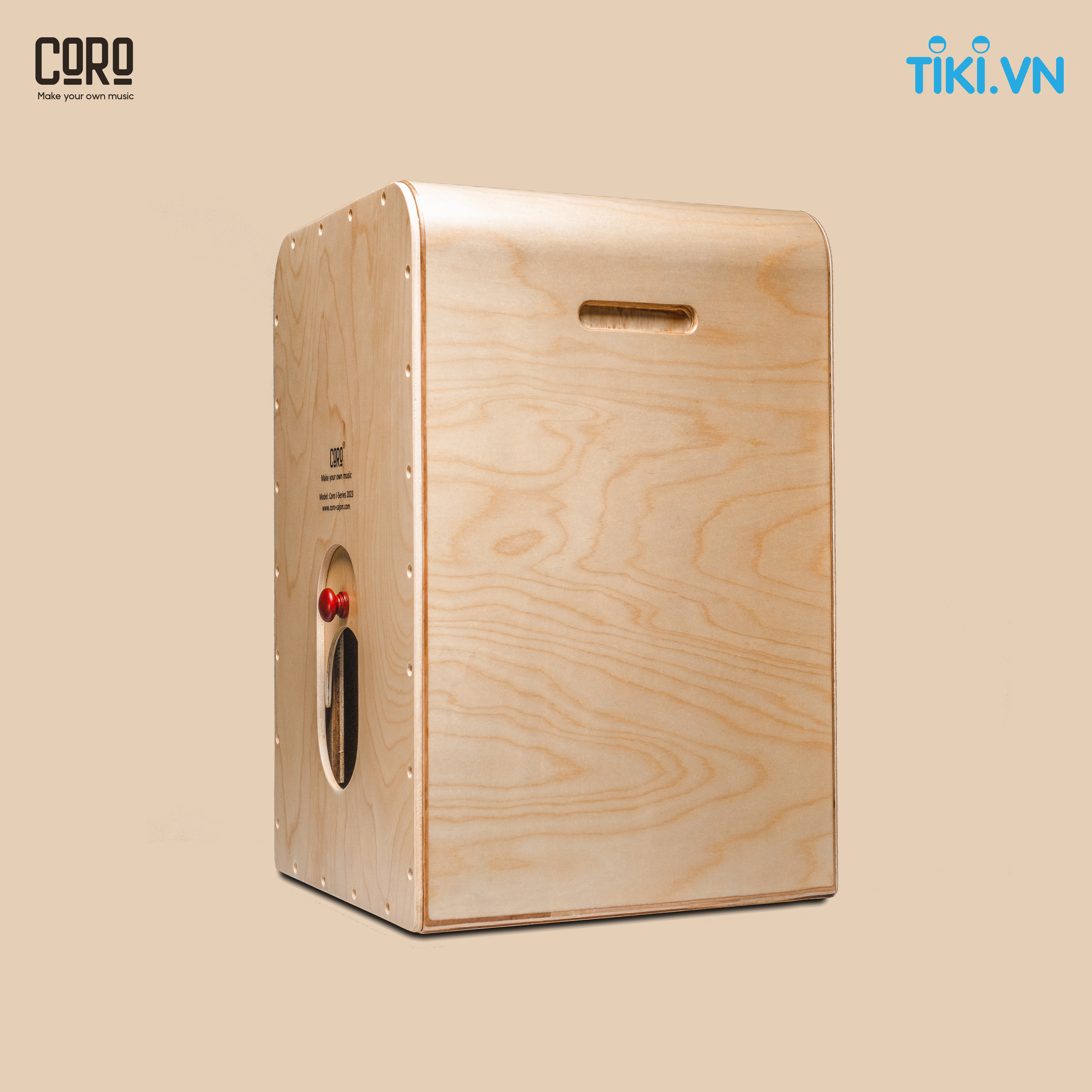 Trống Cajon CORO VIETNAM cao cấp [ J-Series ] - Tặng kèm bao trống cao cấp + Khóa học cajon online