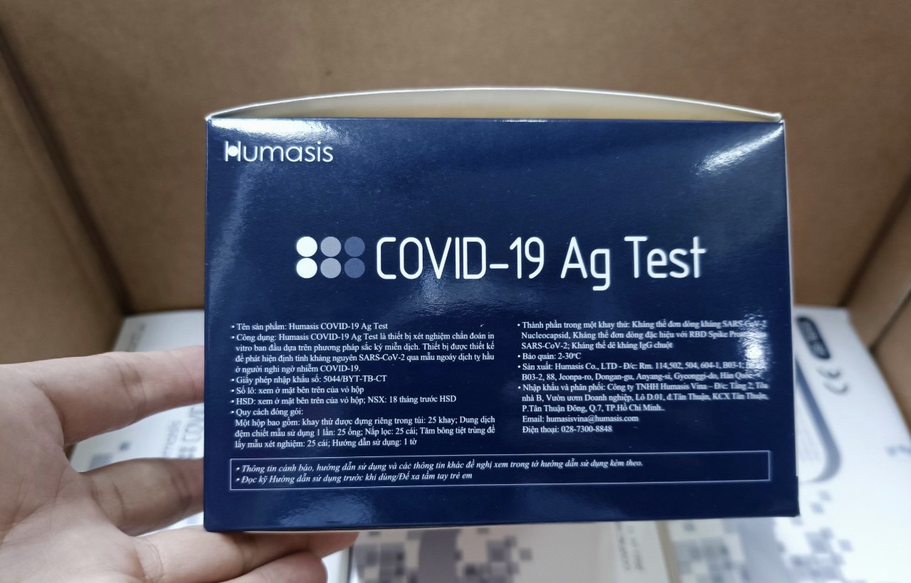 Combo 3 Bộ Kit Test Covid 19 Tại nhà HUMASIS Hàn Quốc (Chính hãng)