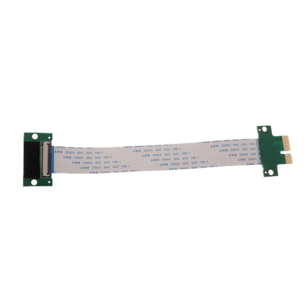 2-5pack PCI-E PCI Express 1X Adapter Flexible Printed Circuit Extension Cable
