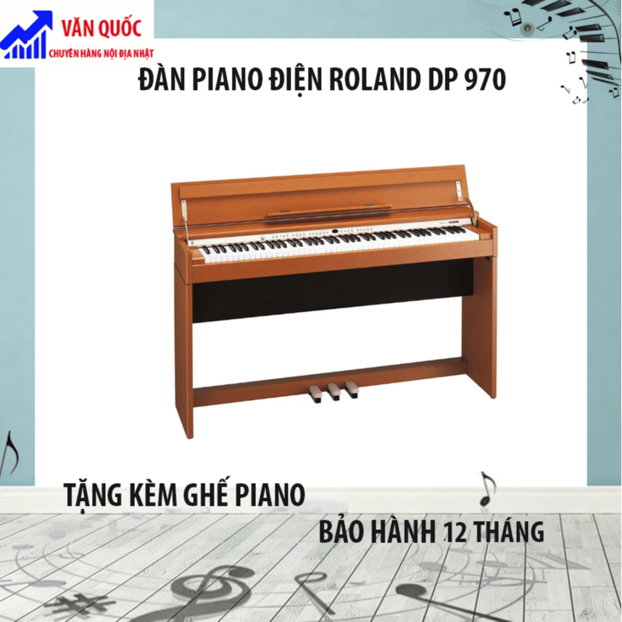 ĐÀN PIANO ĐIỆN ROLAND DP 970 TẶNG KÈM GHẾ PIANO