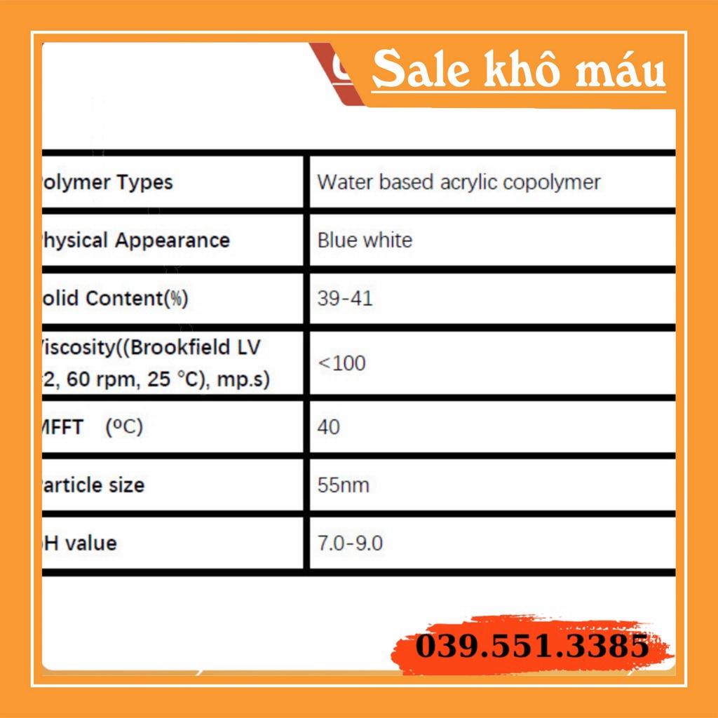 Hóa chất sơn Nhựa nhũ tương acrylic sản xuất sơn gỗ gốc nước 160kg/phi