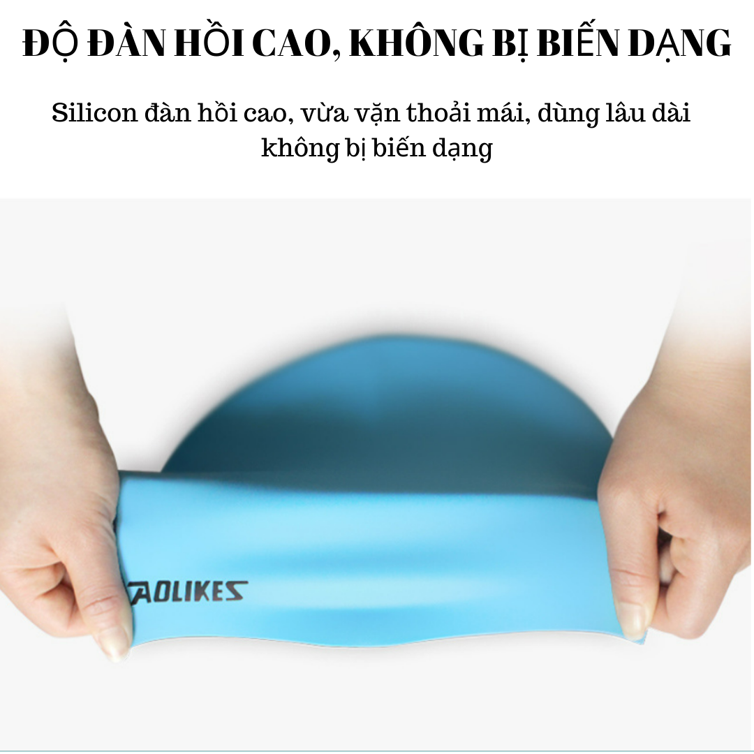 Mũ Bơi Nón Bơi Người Lớn Silicon Chống Thấm Nước TXsport Co Giãn 4 Chiều Cho Cả Nam Nữ