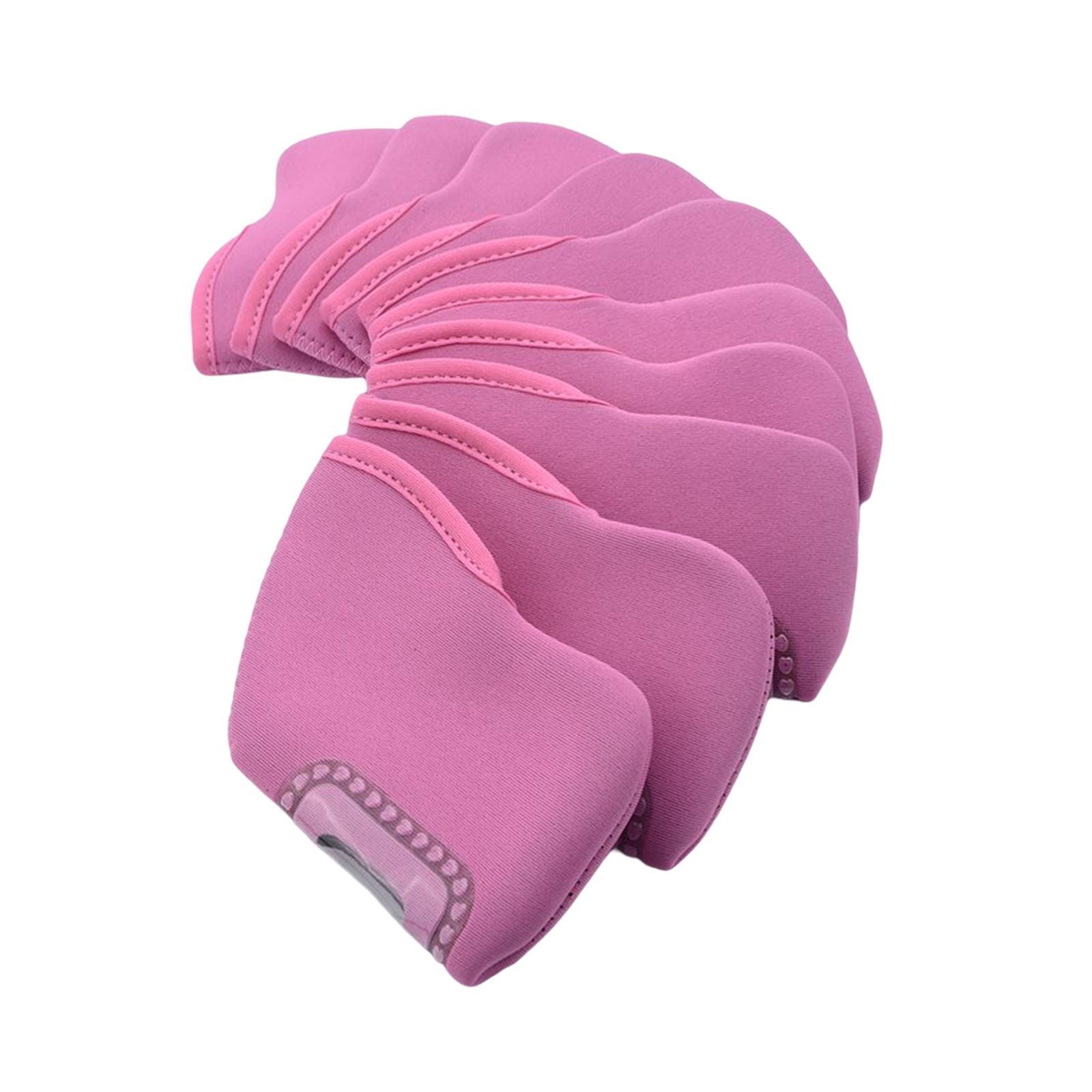 10Pcs Golf Iron Club Head Covers Golf Headcover Waterproof Golf Club Head Cover for Outdoor Sports