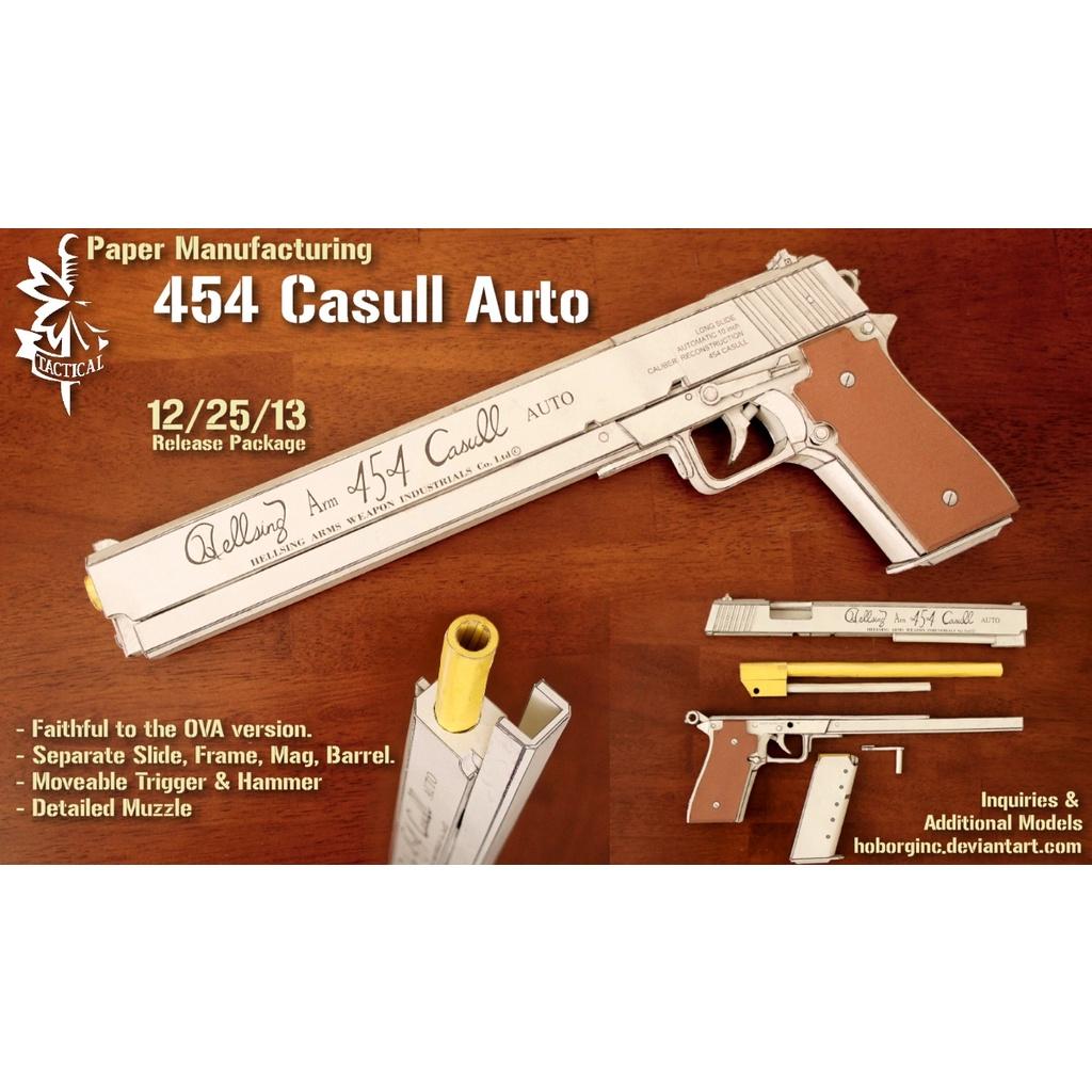 Mô hình Giấy 3D lắp ráp 454 Casull auto tỉ lệ 1:1