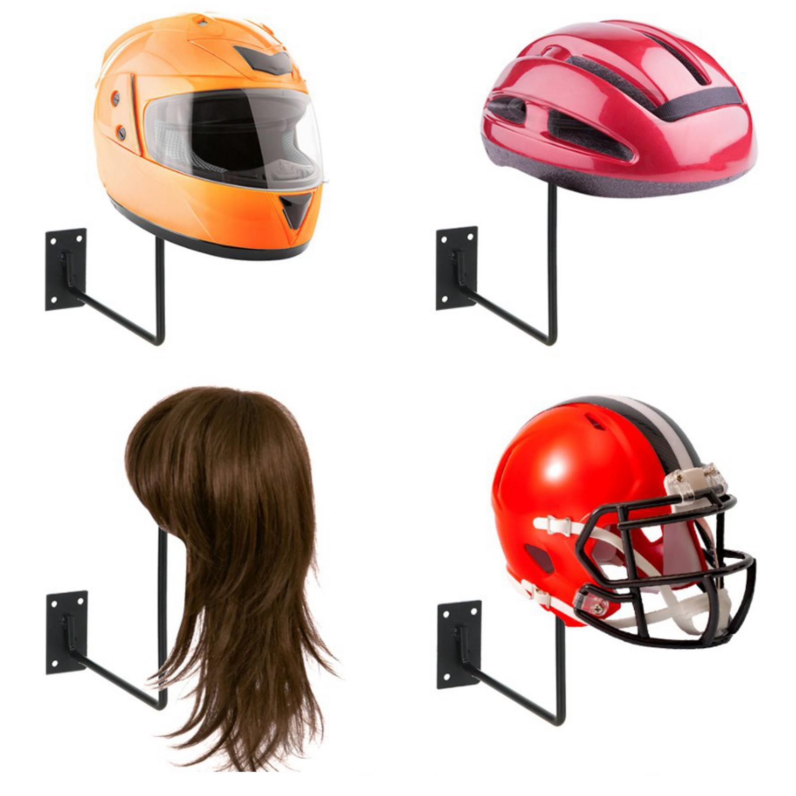 Helmet Rack Storage Display for Motorcycle Helmet Hanger Wall Mount