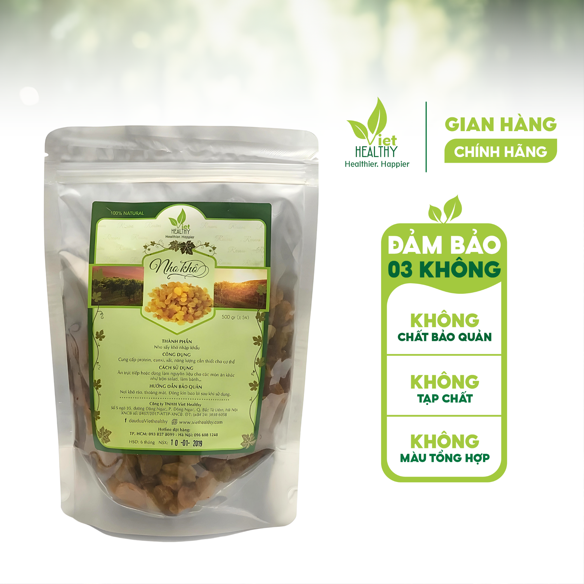 Nho khô Raisin Chile 500g