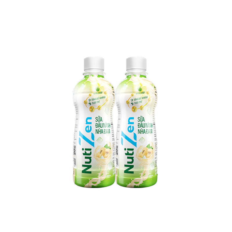 Combo 6 Chai Sữa Đậu Nành Nha Đam Nutizen Chai pet 290ml CB6.SDNNA290TI NUTIFOOD