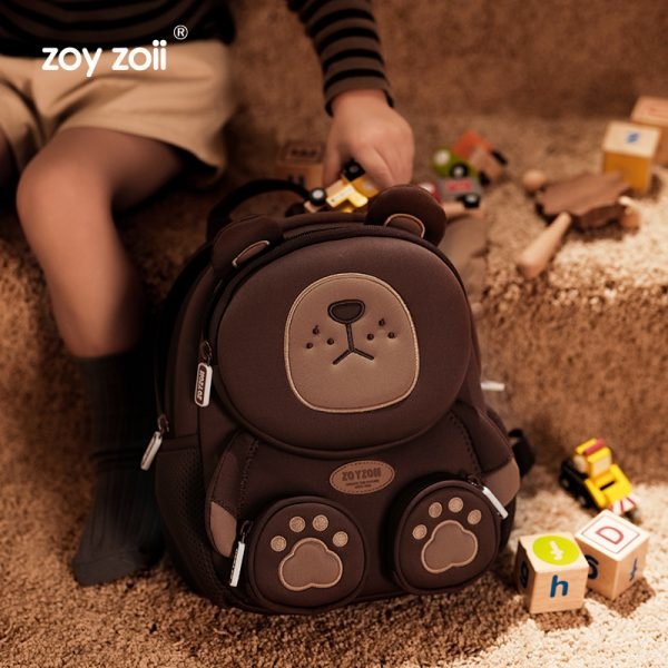 Balo cho bé mầm non Zoyzoii B38 Forest animal backpack hình động vật rừng dễ thương, siêu nhẹ, đeo êm ái - Hàng chính hãng