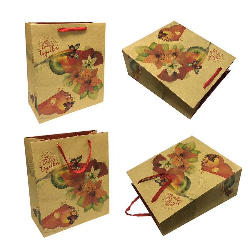 Combo 02 Túi Kraft đứng đại (36 x 32 x 15 cm) - Giao mẫu ngẫu nhiên