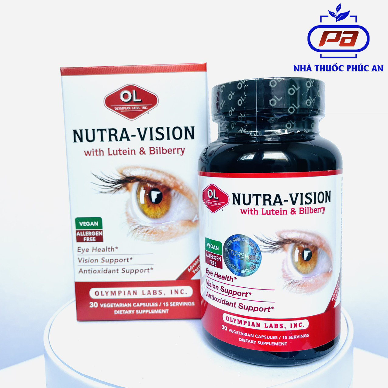 Viên uống bổ mắt, tăng cường thị lực Nutra Vision Olympian Labs Mỹ 30 viên