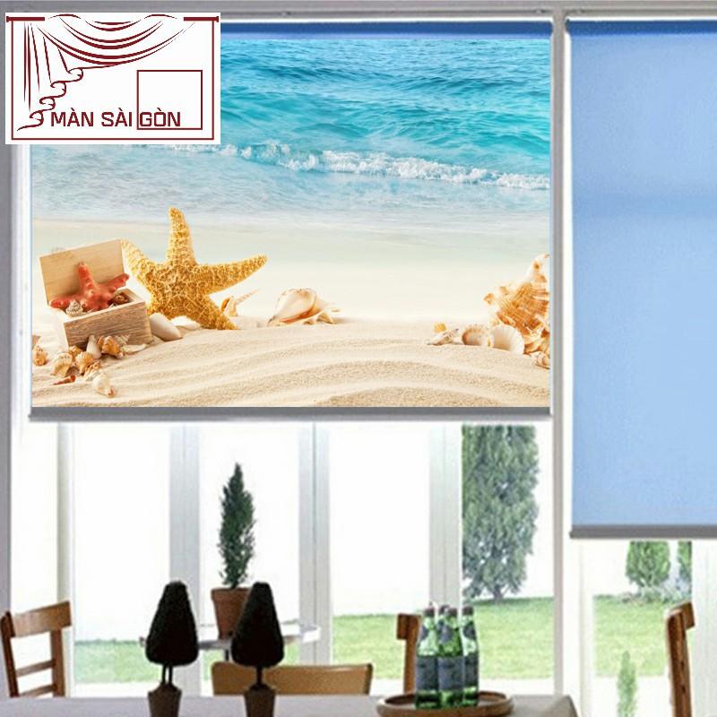 Rèm cuốn in tranh 3D MCT-27 - Ngang 1m