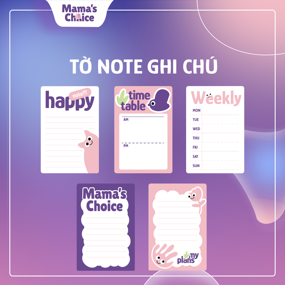 [QUÀ TẶNG ĐỘC QUYỀN] Giấy Note Ghi Chú Dán Được, Nhiều Hình Dễ Thương Khác Nhau, Ghi Nhớ Tiện Lợi Cho Mẹ