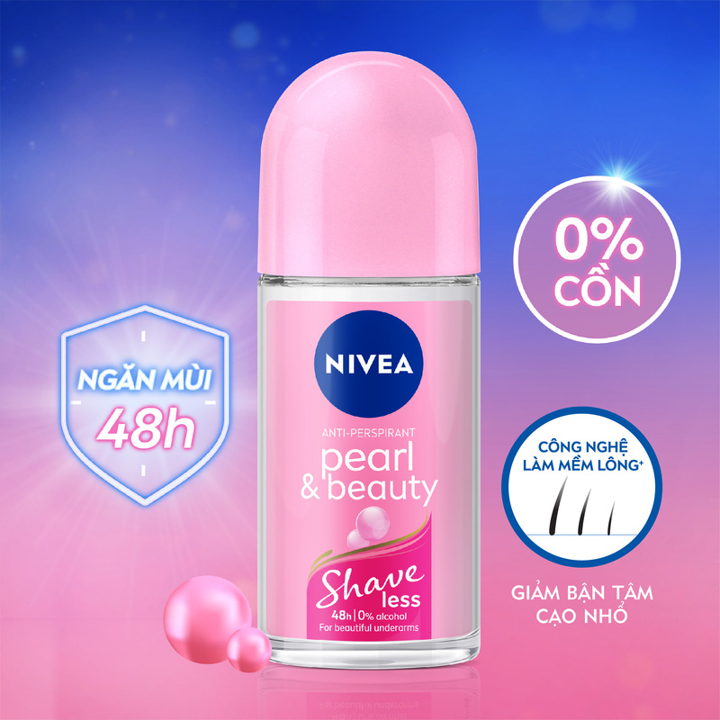 Lăn Ngăn Mùi Nivea Shaveless Ngọc Trai Đẹp Quyến Rũ 50ml - 98500