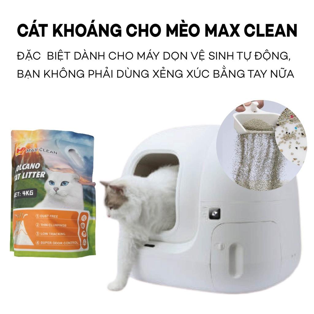 1 TẢI 4 BỊCH 16K Cát Khoáng Cho Mèo, Cát Vệ Sinh Cao Cấp Chuyên Dùng Cho Máy Vệ Sinh, Máy Dọn Phân Mèo