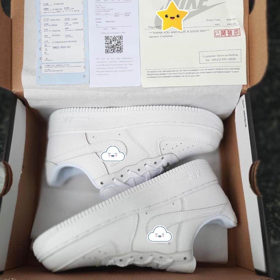 Hàng chất lượng Giày thể thao AF1 Trắng, Giày sneaker air force 1 trắng full nam nữ siêu hot dễ phối đồ tặng FullBoxBill