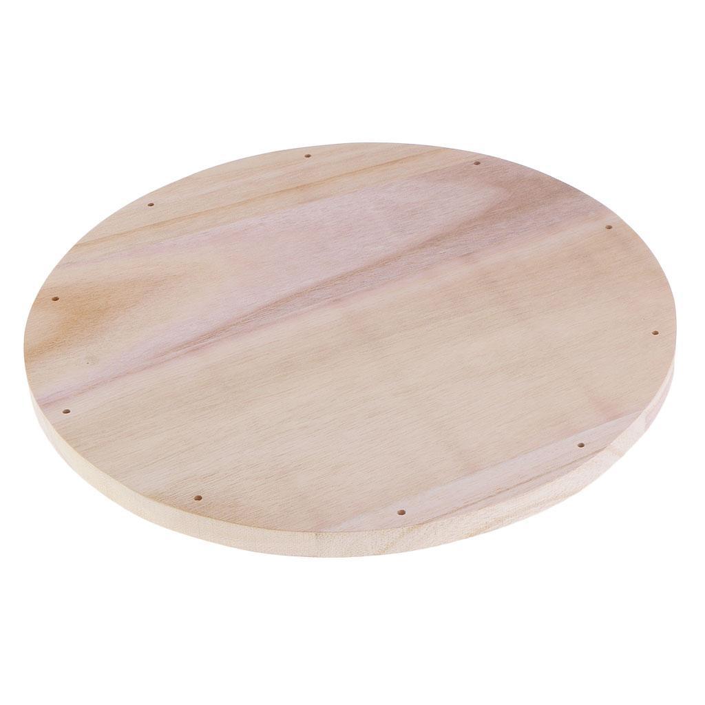 12" Wood Circle Cutouts Unfinished Blank Round Wood Cutouts Plaque DIY Craft