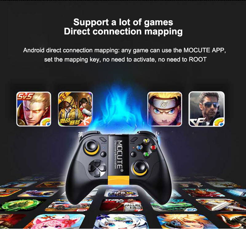 Tay Cầm Chơi Game Không Dây MOCUTE 054MX Cho Điện Thoại Androi IOS 13.4 Con Quay Hồi Chuyển 6 Trục Gamepad Cho Nintendo Switch Console PC – Hàng Chính Hãng