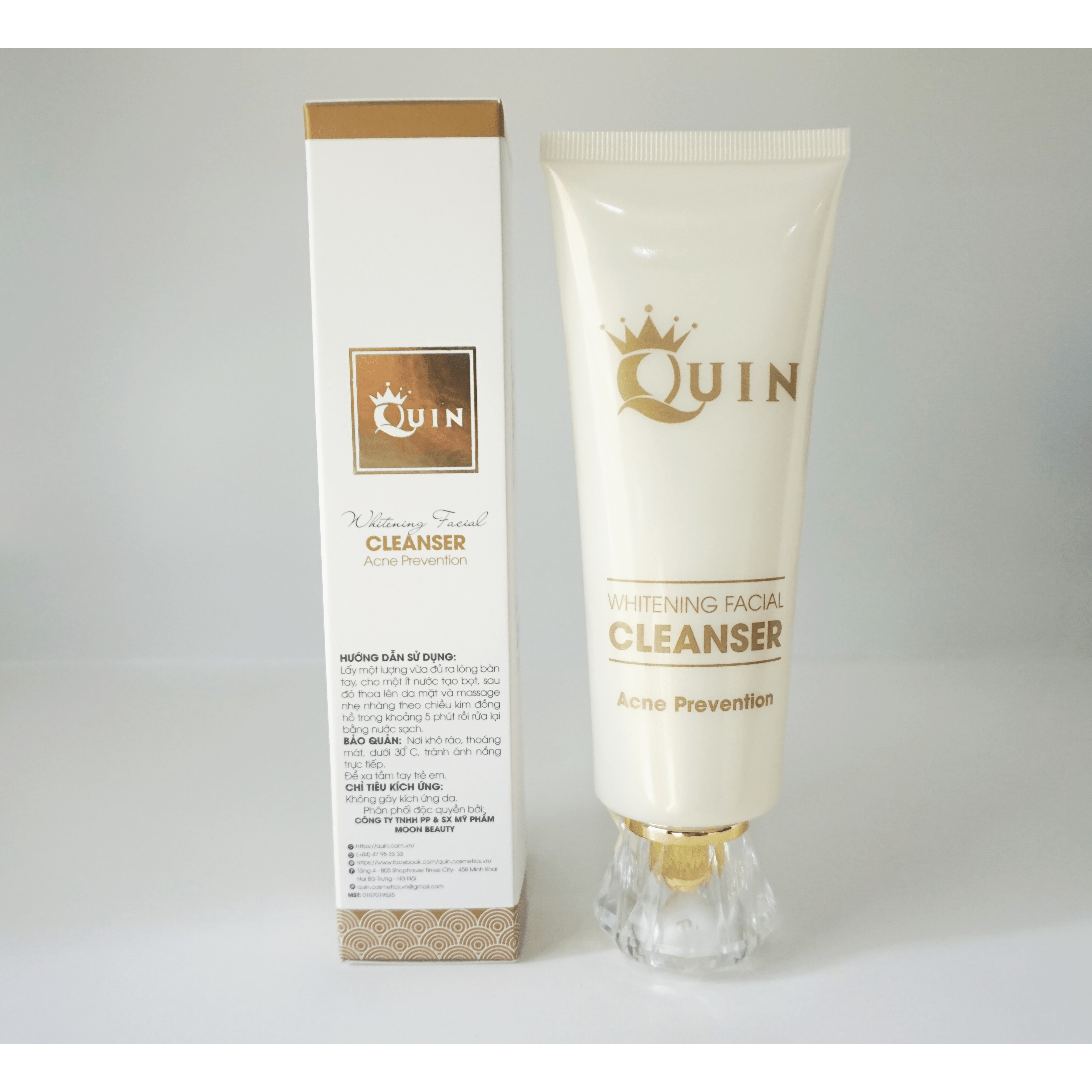 Whitening facial cleanser - sữa rửa mặt QUIN