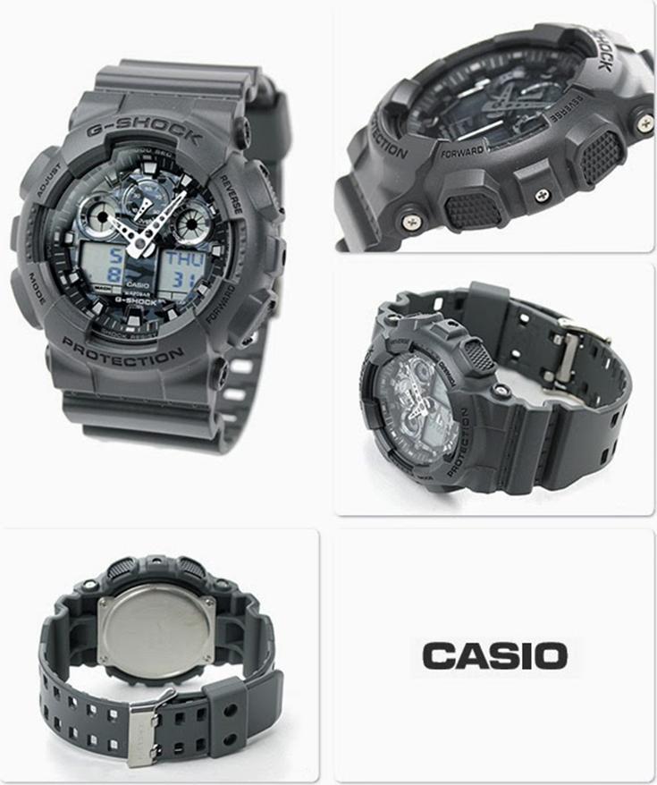 Đồng hồ nam dây nhựa Casio G-SHOCK GA-100CF-8ADR