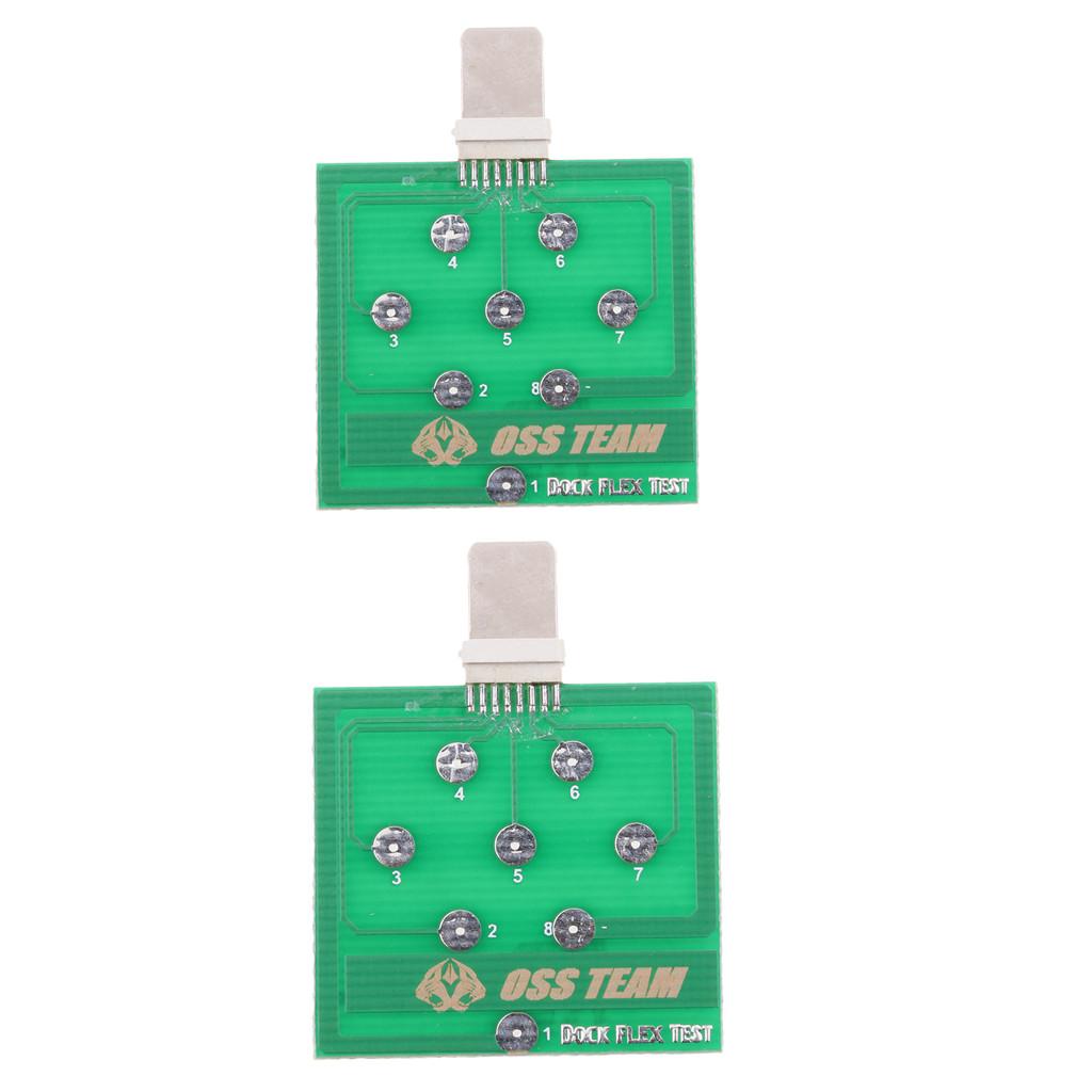 2Pcs Flex Test Board For  6 7 8 U2 Battery Testing USB Charging Dock