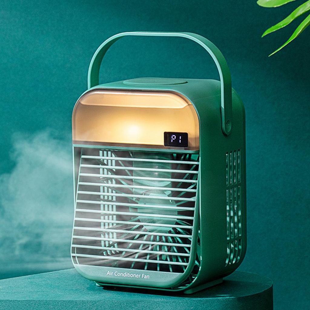 Personal Air Cooler Fan, Portable Air Conditioner, Humidifier Purifier 3 in 1 Evaporative Cooler,Mini AC USB Cooling Desktop Fan for Bedroom, Office