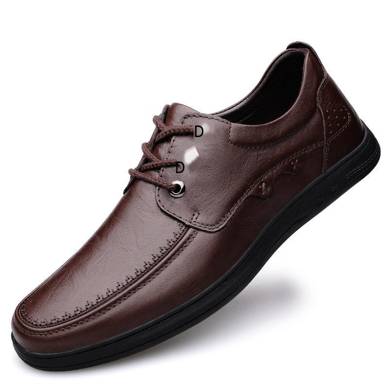 Giày da phong cách mới nhất giày thường giày lưới khử mùi giày đỏ giảm giá mới nhất cỡ lớn