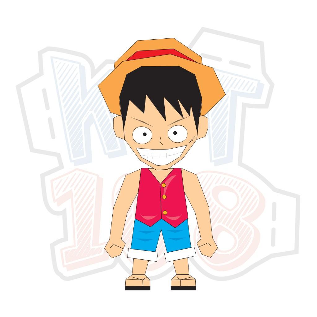 Mô hình giấy Anime One Piece Monkey D. Luffy