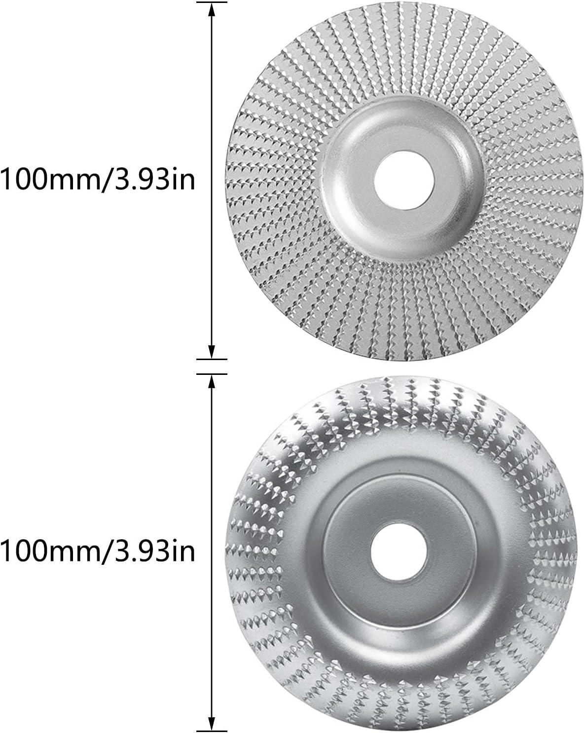 2 Cái Góc Mài Mòn Đĩa Bánh Xe, Gỗ Góc Đĩa Khắc Gỗ Nhám Mài Đĩa Cho 3.9 Inch / 100 Mm