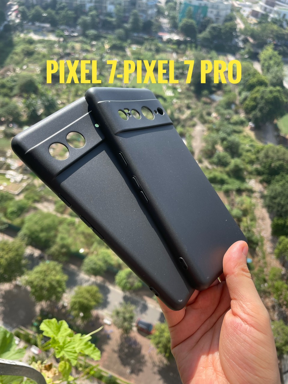 Ốp lưng dẻo cho Google Pixel 7 Pro, Pixel 7 - đen cao cấp, chống bám vân tay