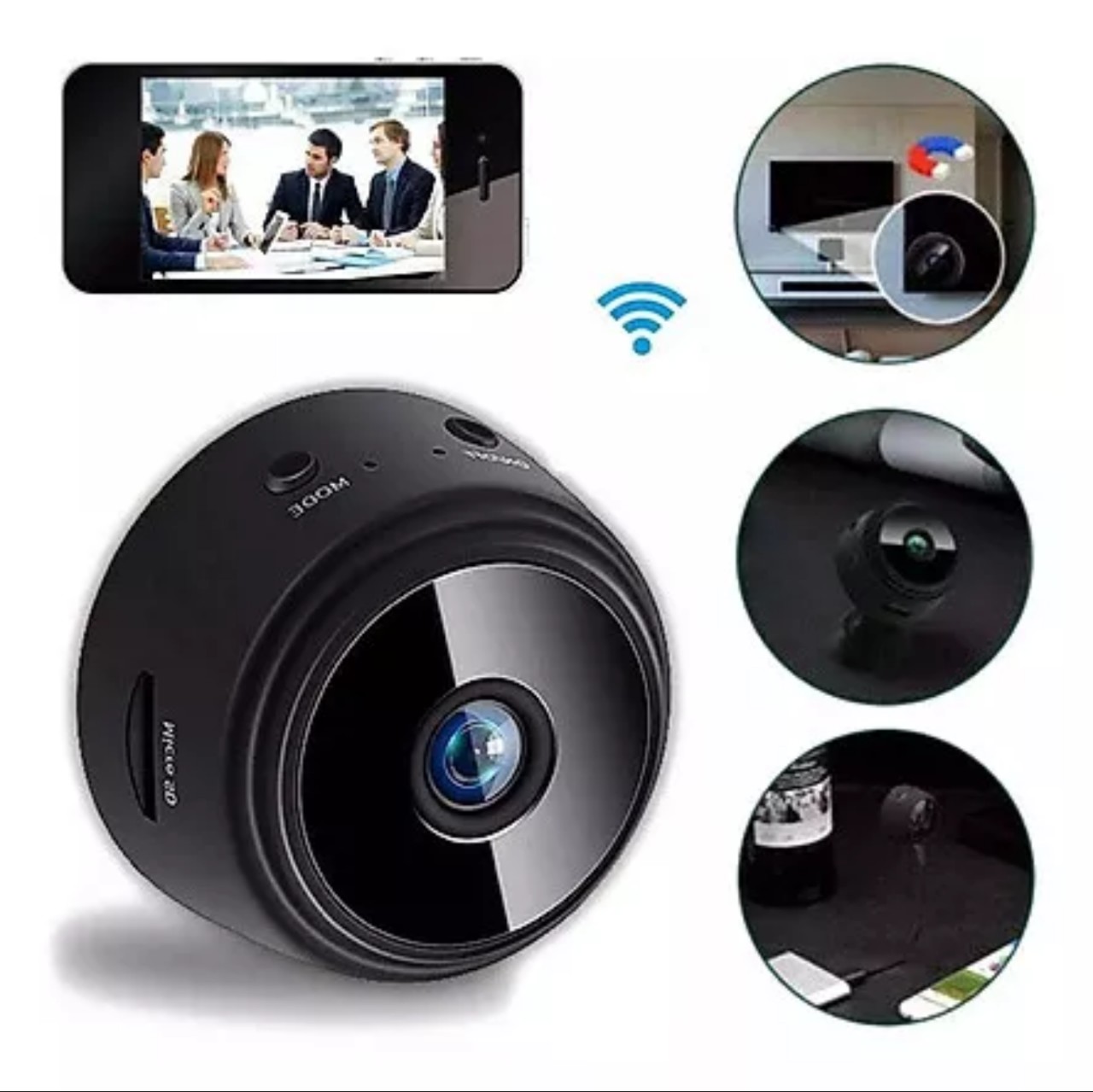 Bộ camera wifi an ninh gia đình 1080p, kết nối Wifi không dây hình ảnh chất lượng cao - Góc Quay Rộng