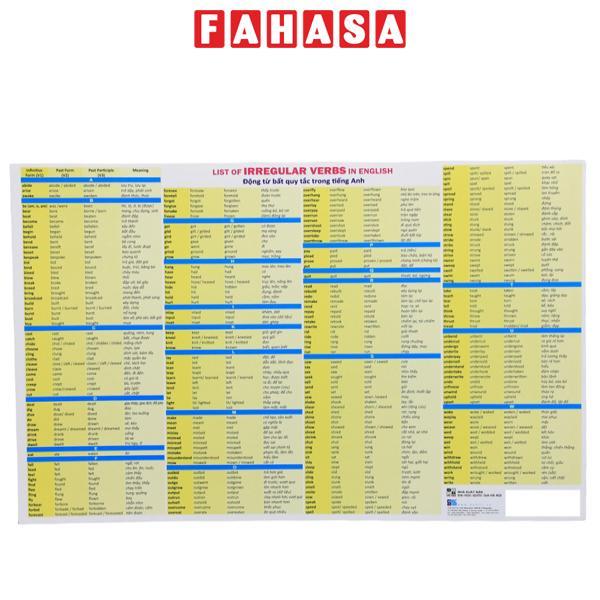 Sách - Bảng Động Từ Bất Quy Tắc Trong Tiếng Anh