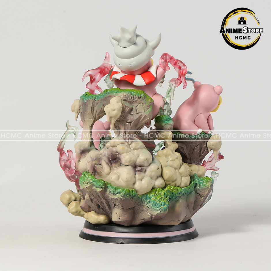Mô hình Pokemon tiến hóa Slowpoke - Slowbro - Slowking có đèn led siêu đẹp