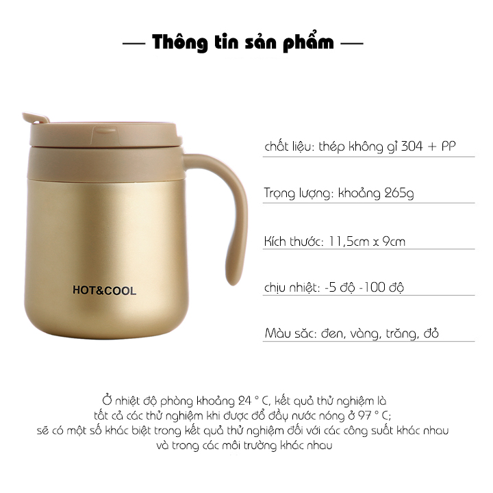 Bộ Ly Giữ nhiệt Pha cà phê AHAHOME bằng thép không gỉ 304 hai lớp kèm phụ kiện lọc có thể gập lại tiện dụng