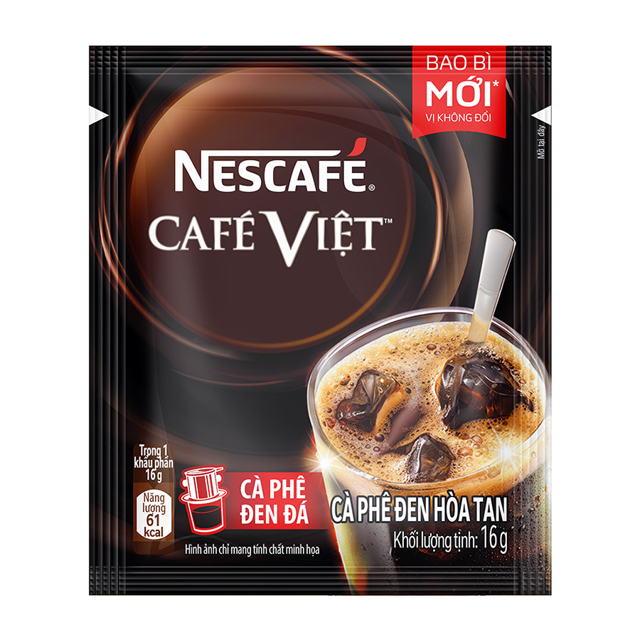 [Cào Trúng Thưởng Tết] Cà Phê Hòa Tan Nescafé Café Việt Đen Đá (Hộp 15 Gói X 16g) - Phiên Bản Tết 2024