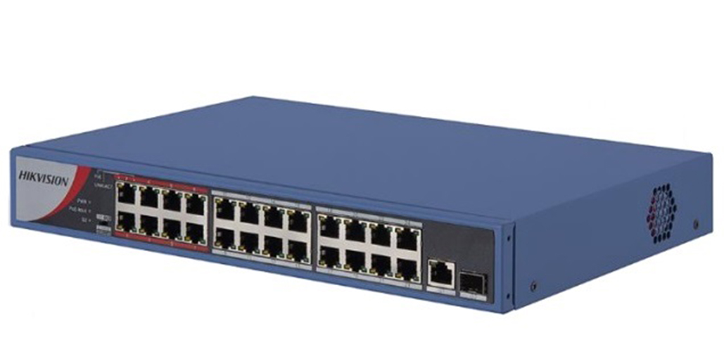 24-Port 10/100Mbps PoE Switch DS-3E0326P-E-hàng chính hãng