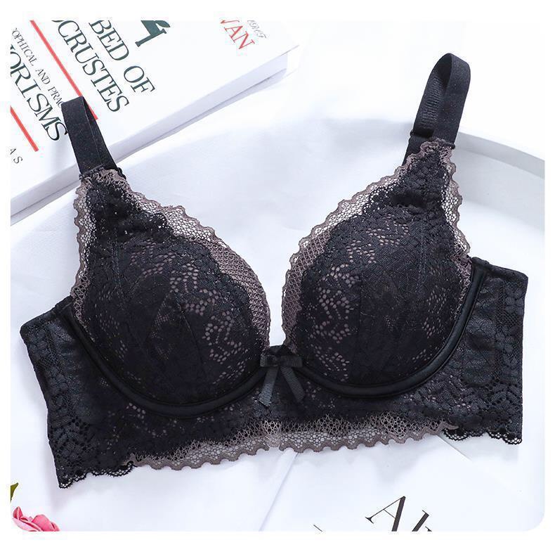 Áo lót ren nữ mút hơi mềm mại, không gọng nâng đẩy ngực, chống bửa quả và tạo khe tự nhiên hàng cao cấp