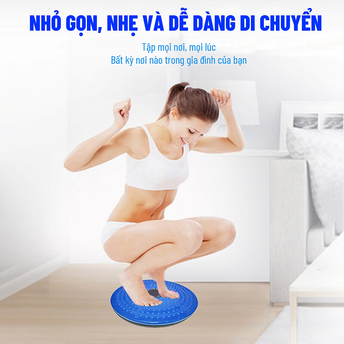 Đĩa Xoay Eo Tập Bụng, Dụng Cụ Tập Bụng Giảm Mỡ - Chính Hãng miDoctor