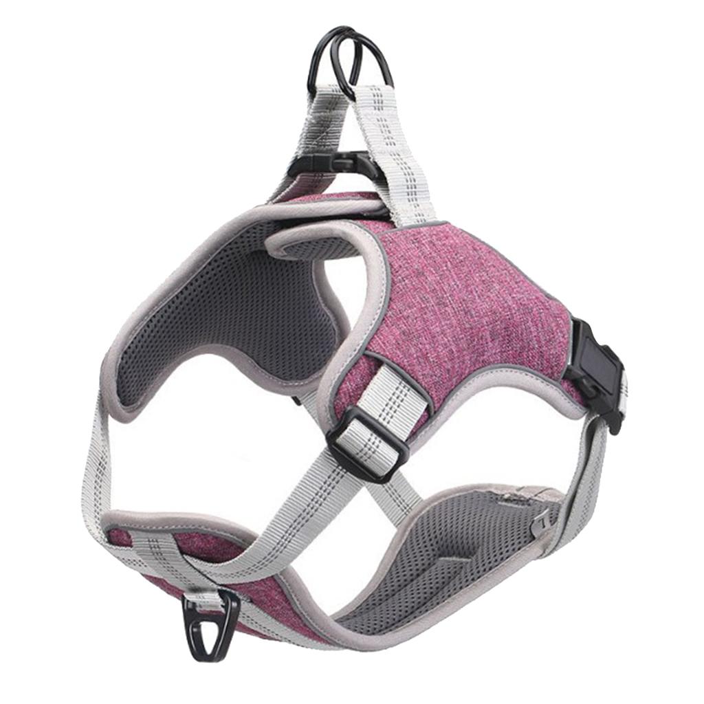Adjustable Dog Harness Reflective Breathable No Pull Easy to Put on Medium and Large Dogs
